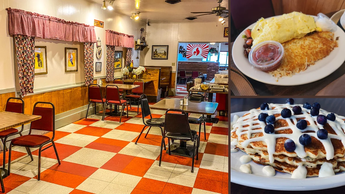 Diner booths and a breakfast counter