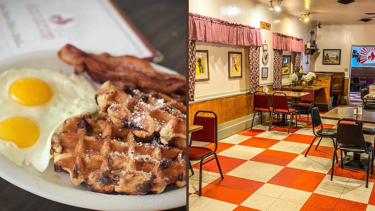 Piles of hearty breakfast plates