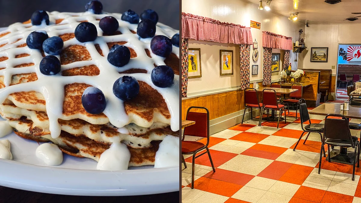 Diner booths and a breakfast counter